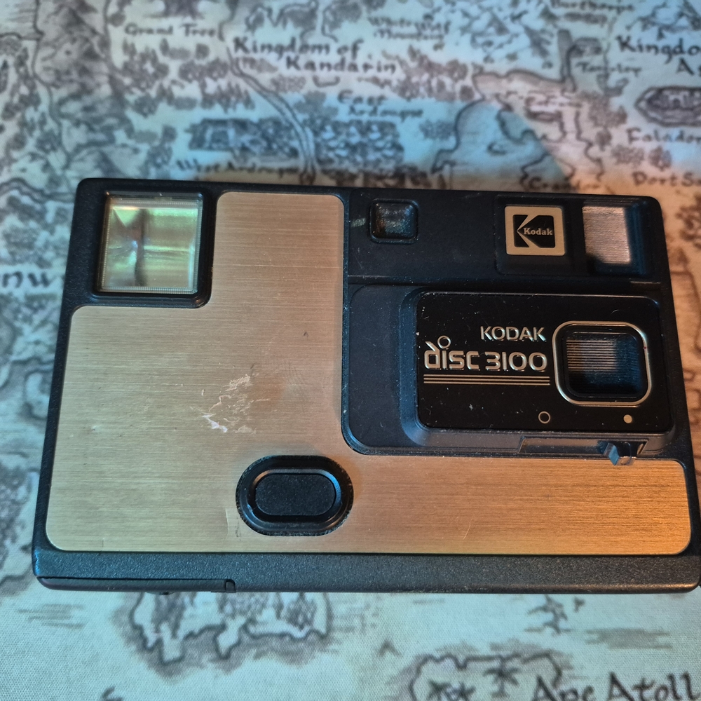 Kodak Disc 3100 Camera in Black and Gold Finish